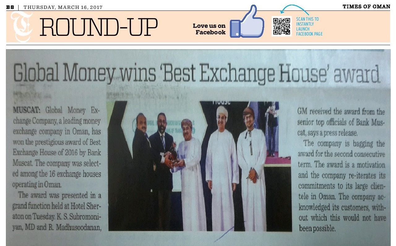Global money exchange opens branch in salalah